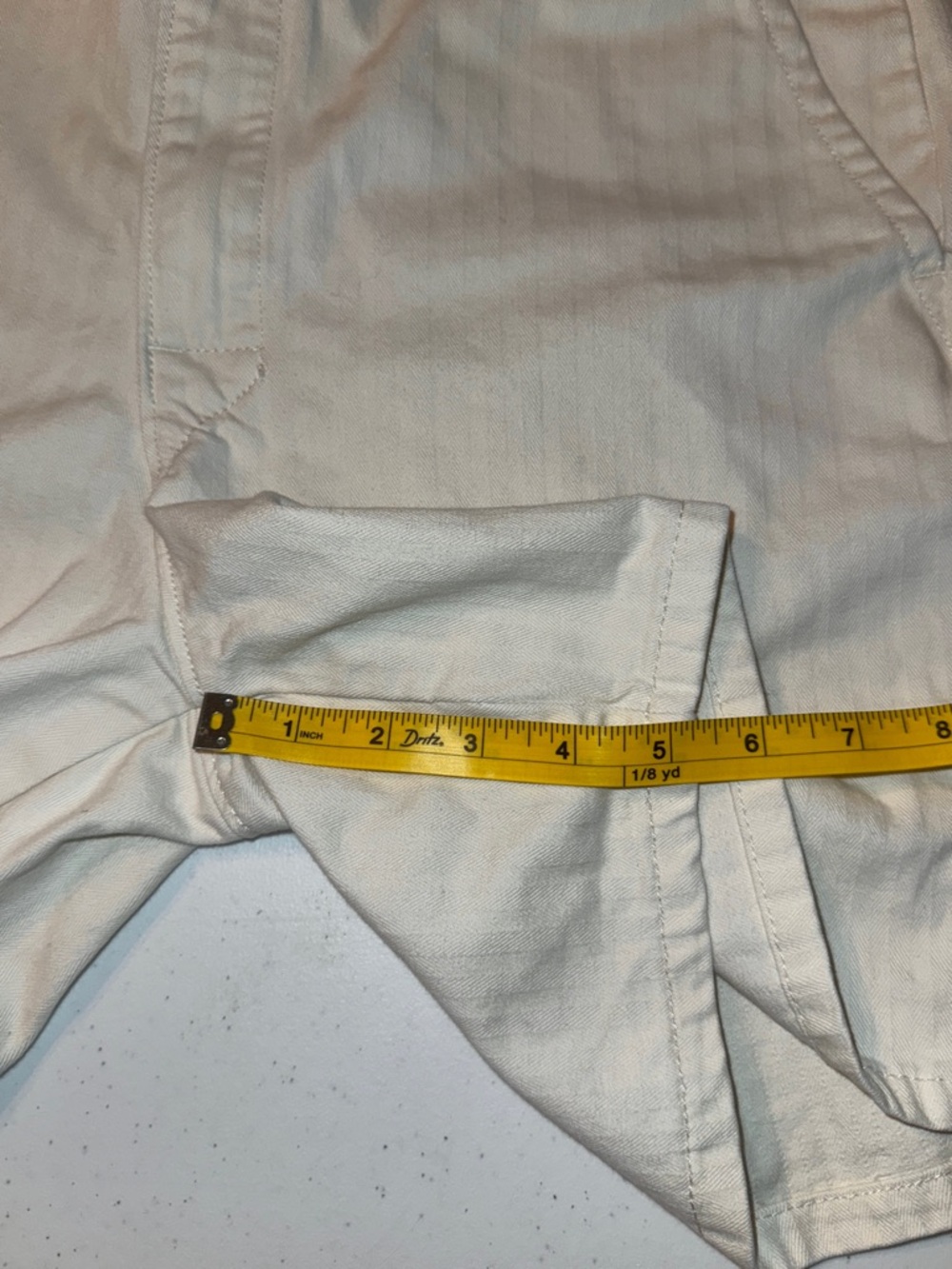 Lee Union-Alls Denim Short Romper Jumpsuit Ivory |Cream Utility Jumpsuit Small - Picture 15 of 16